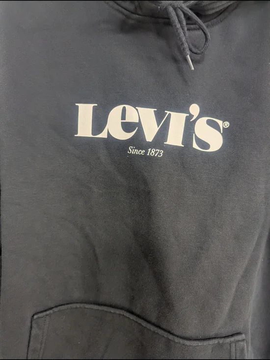 Levi's Black Logo Hoodie Size Medium - Picture 6 of 6